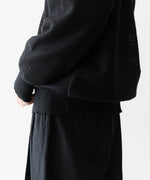 画像をギャラリービューアに読み込む, ssstein(シュタイン)のSLUB COTTON KNIT SKIPPER LS - BLACKの公式通販サイトsession福岡セレクトショップ
