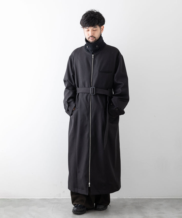 stein シュタイン 23AW OVERSIZED MAXI-LENGTH ZIP COAT - DARK CHARCOAL sessionセッション福岡セレクトショップ 公式通販サイト
