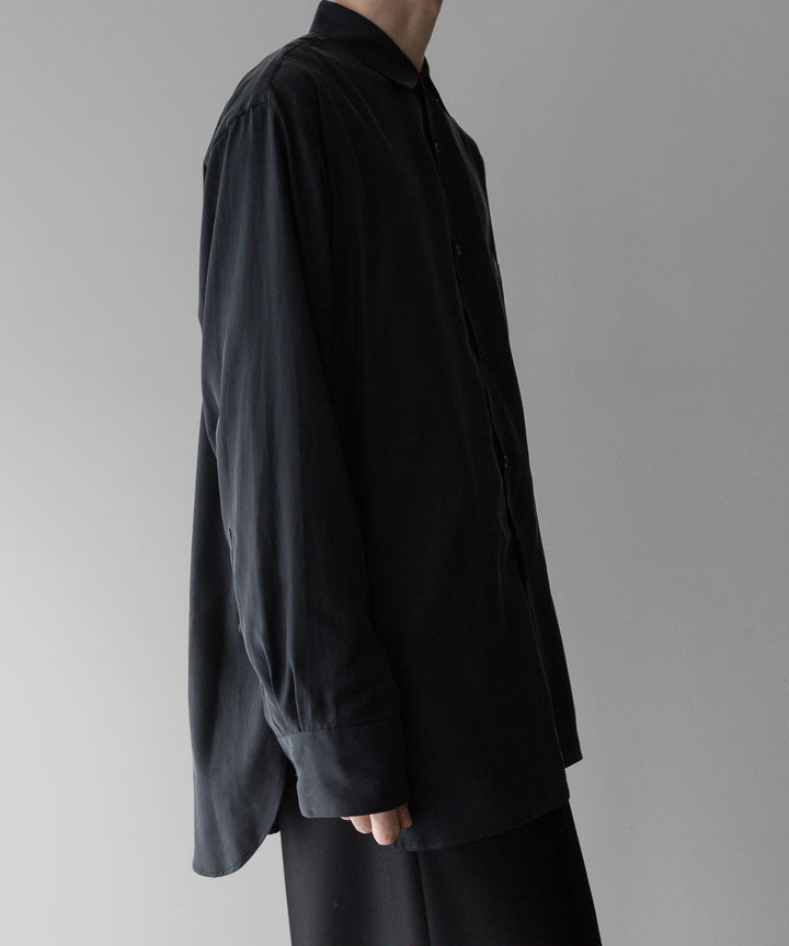 【stein】ssstein シュタインのOVERSIZED CUPRO LS SHIRTのBLACK 公式通販サイトsession福岡セレクトショップ
