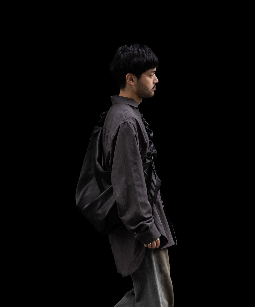ssstein(シュタイン)のRAYON/LINEN OVERSIZED DOWN PAT SHIRT - CHARCOALの公式通販サイトsession福岡セレクトショップ