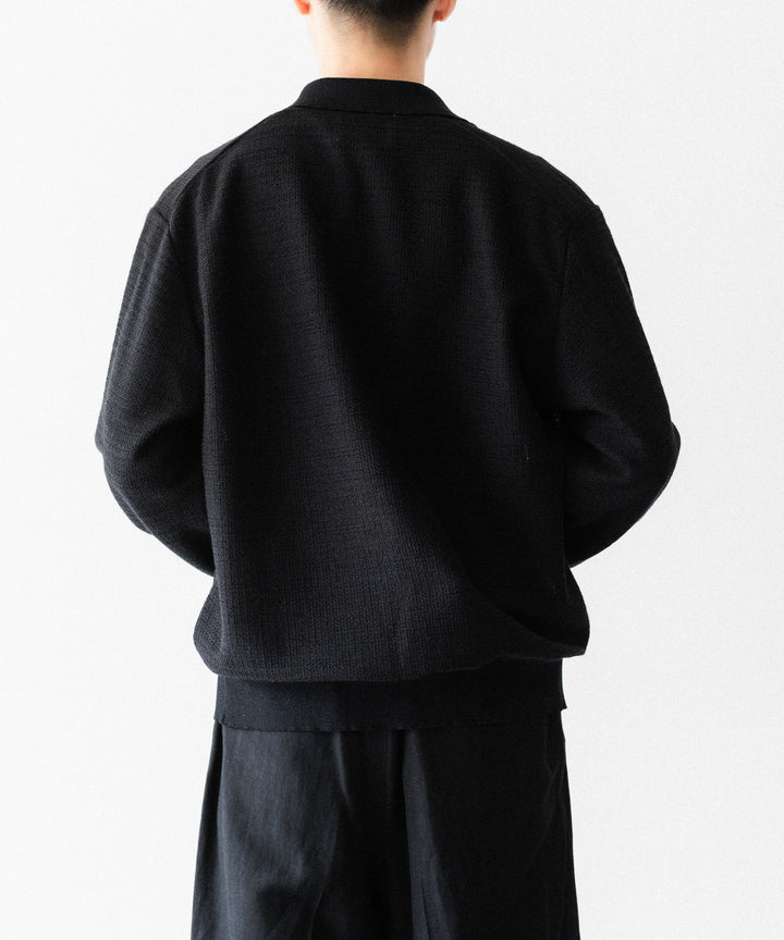 ssstein(シュタイン)のSLUB COTTON KNIT SKIPPER LS - BLACKの公式通販サイトsession福岡セレクトショップ