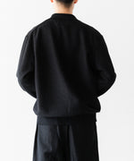画像をギャラリービューアに読み込む, ssstein(シュタイン)のSLUB COTTON KNIT SKIPPER LS - BLACKの公式通販サイトsession福岡セレクトショップ
