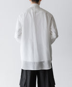 画像をギャラリービューアに読み込む, SUBLATIONS-サブレーションズのSHEER TUCK DRESS SHIRTのWHITE公式通販サイトsession福岡セレクトショップ
