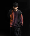 【ssstein】EXTRA FINE LAMBS PRINTED KNIT LS - ORANGE