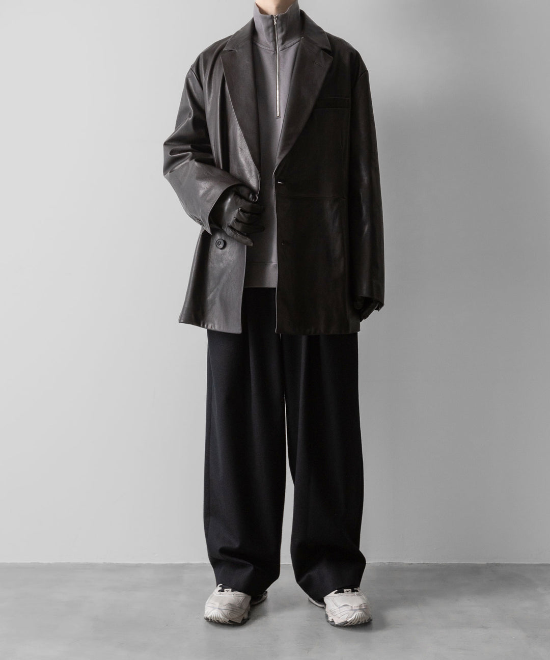 KANEMASA PHIL. カネマサフィルの36G SUPER FINE GAUGE HALF ZIP PULLOVER - CHARCOALの公式通販サイトsession福岡セレクトショップ