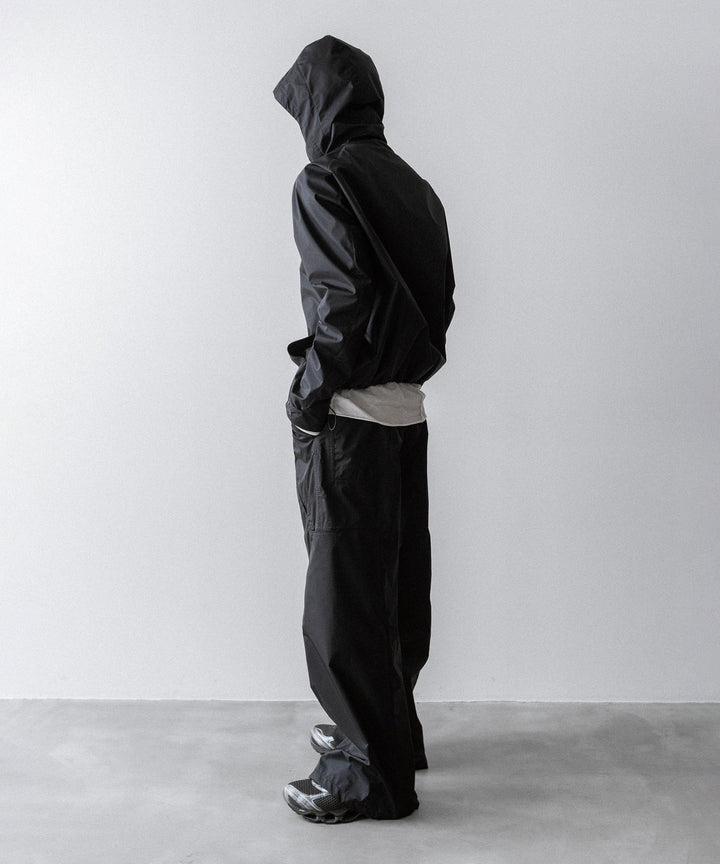 【OPPOSE DUALITY】SHORT PARKA 3L NYLON - BLACK