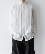 画像をギャラリービューアに読み込む, SUBLATIONS-サブレーションズのSHEER TUCK DRESS SHIRTのWHITE公式通販サイトsession福岡セレクトショップ
