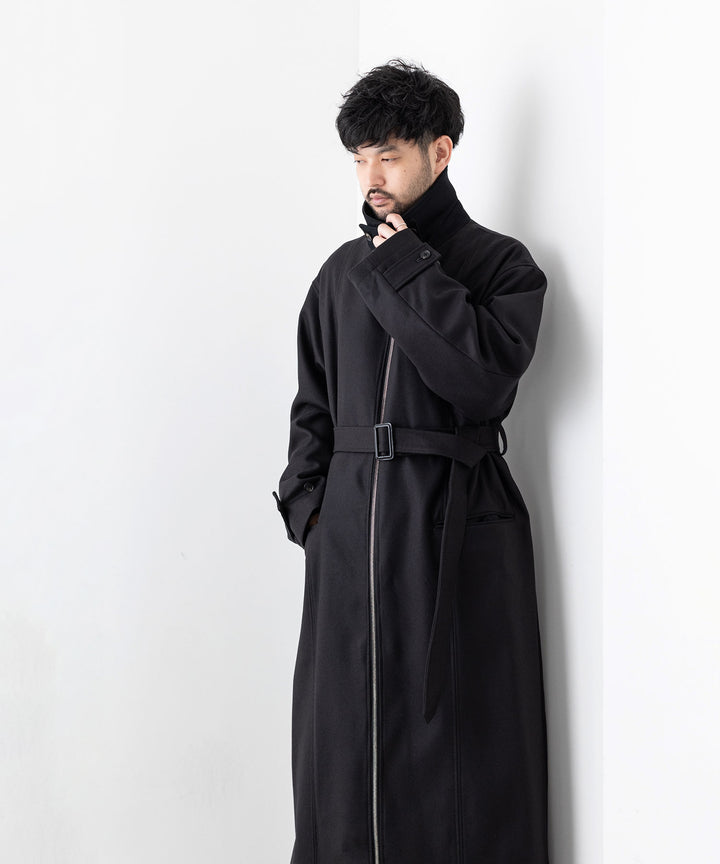 stein シュタイン 23AW OVERSIZED MAXI-LENGTH ZIP COAT - DARK CHARCOAL sessionセッション福岡セレクトショップ 公式通販サイト