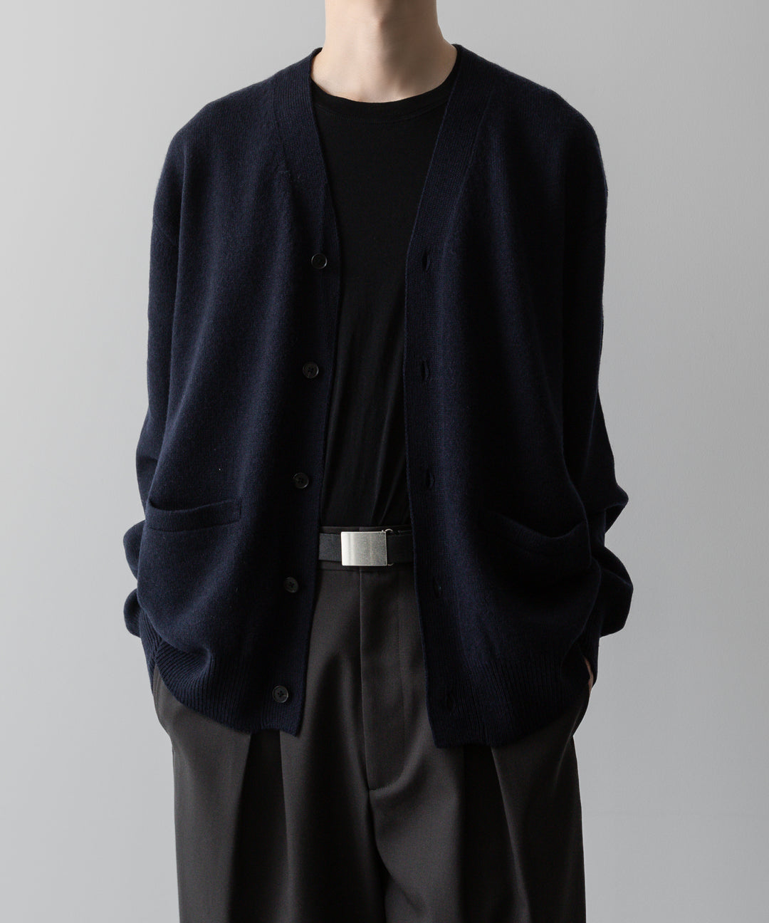 ssstein(シュタイン)の24AWコレクション EXTRA FINE WOOL KNIT CARDIGAN - DARK NAVY 公式通販サイトsession福岡セレクトショップ