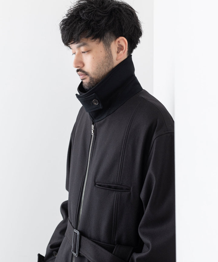 stein シュタイン 23AW OVERSIZED MAXI-LENGTH ZIP COAT - DARK CHARCOAL sessionセッション福岡セレクトショップ 公式通販サイト