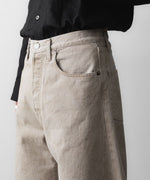 画像をギャラリービューアに読み込む, 【ssstein】 DEFORMATION WIDE COLOR DENIM PANTS - BEIGE
