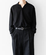 画像をギャラリービューアに読み込む, 【 VEIN 】GOAT LEATHER RING BELT - BLACK
