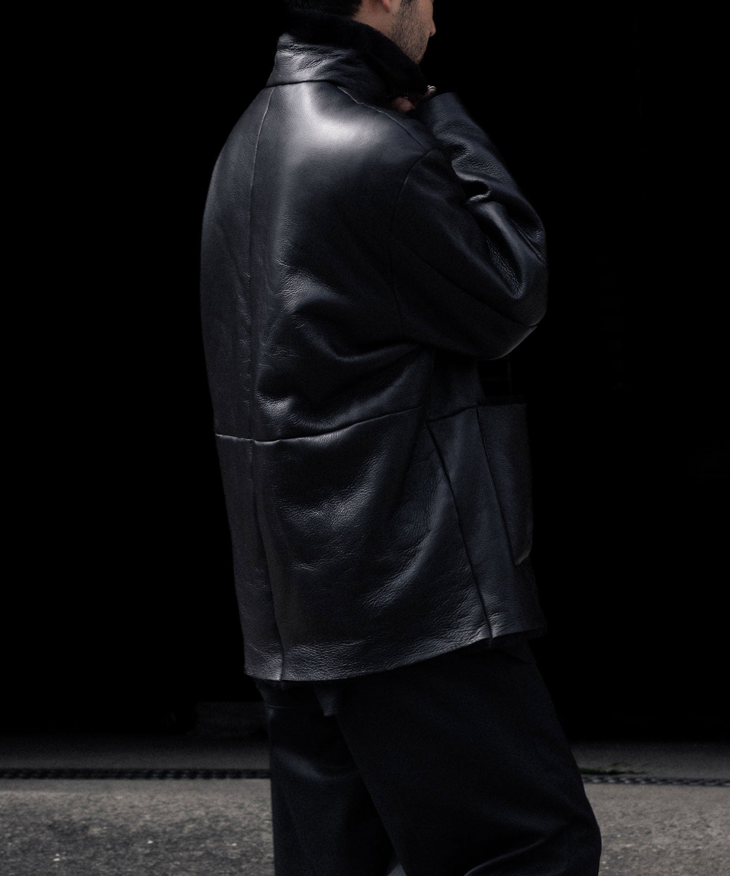 ssstein(シュタイン)のCUT-OFF MOUTON JACKET - BLACKの公式通販サイトsession福岡セレクトショップ