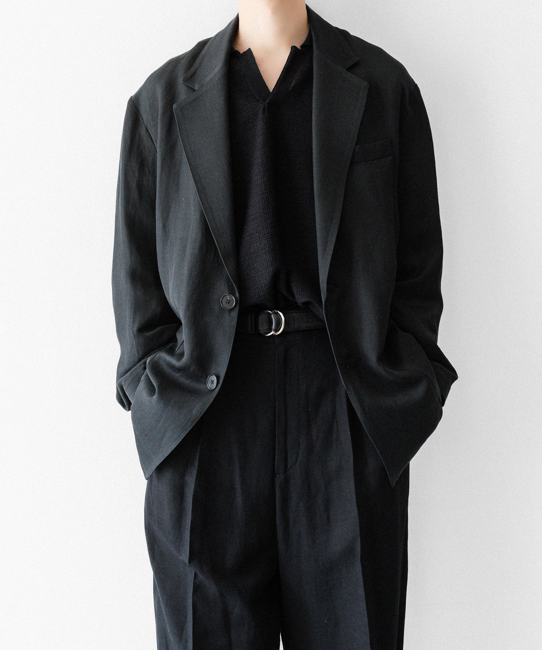ssstein(シュタイン)のSLUB COTTON KNIT SKIPPER LS - BLACKの公式通販サイトsession福岡セレクトショップ