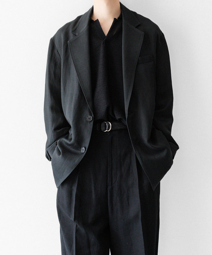 ssstein(シュタイン)のSLUB COTTON KNIT SKIPPER LS - BLACKの公式通販サイトsession福岡セレクトショップ