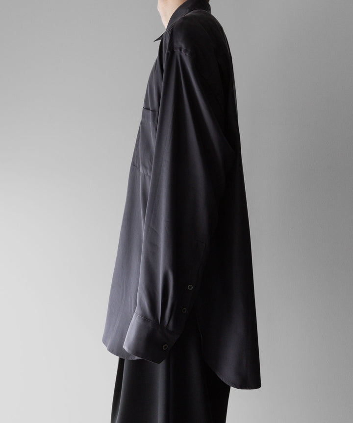【stein】ssstein シュタインのOVERSIZED CUPRO LS SHIRTのCHARCOAL 公式通販サイトsession福岡セレクトショップ