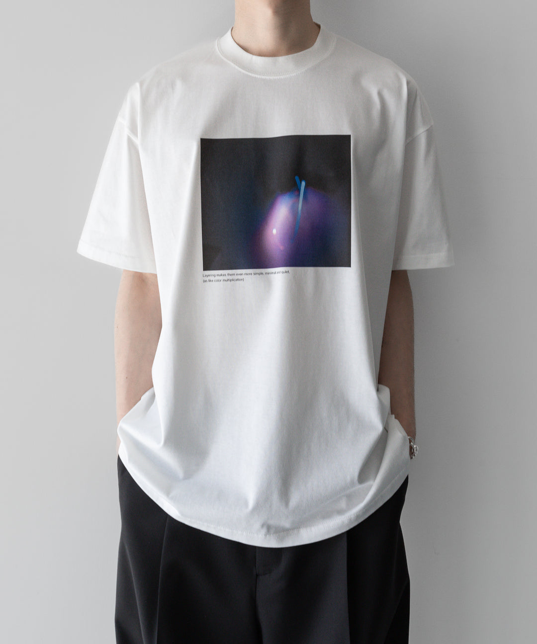 ssstein stein(シュタイン)の24SSコレクション PRINT TEE [ MULTIPLICATION ]のWHITE(MERCERISED COTTON) 公式通販サイトsession福岡セレクトショップ