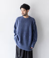 【stein】KID MOHAIR KNIT LS - BLUE GREY