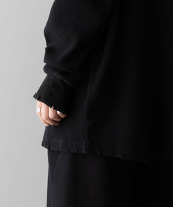 KANEMASA PHIL. カネマサフィルの36G SUPER FINE GAUGE HALF ZIP PULLOVER - BLACKの公式通販サイトsession福岡セレクトショップ 