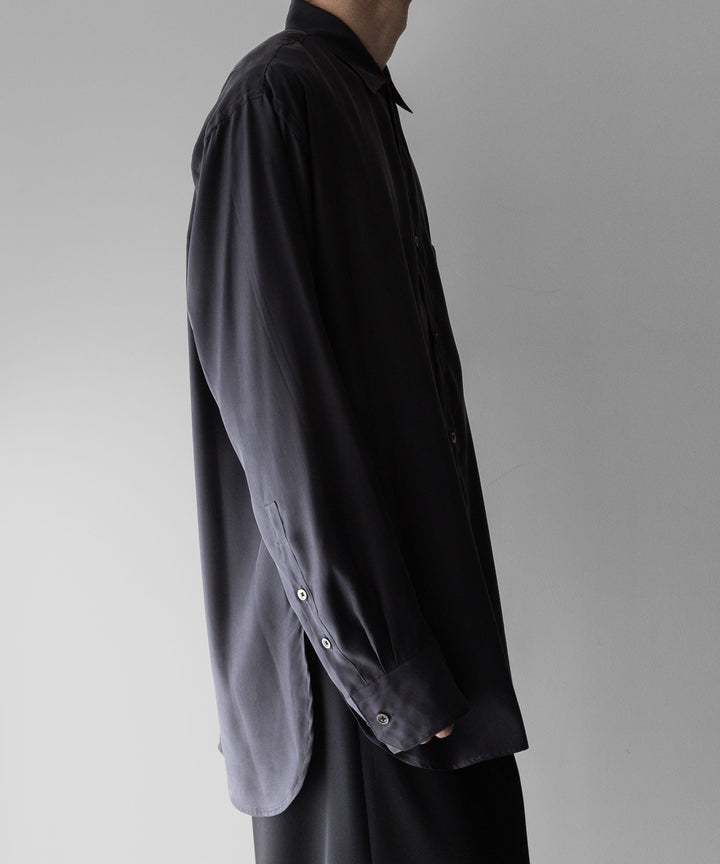 【stein】ssstein シュタインのOVERSIZED CUPRO LS SHIRTのCHARCOAL 公式通販サイトsession福岡セレクトショップ