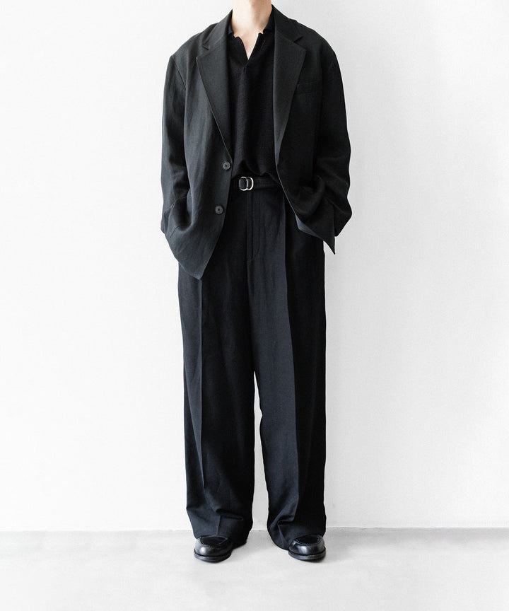 ssstein(シュタイン)のSLUB COTTON KNIT SKIPPER LS - BLACKの公式通販サイトsession福岡セレクトショップ