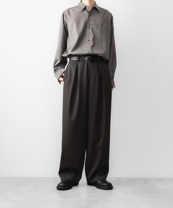 ssstein(シュタイン)のEASY WIDE TROUSERS - GREY KHAKIの公式通販サイトsession福岡セレクトショップ