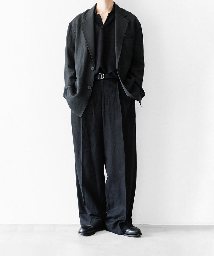 ssstein(シュタイン)のSLUB COTTON KNIT SKIPPER LS - BLACKの公式通販サイトsession福岡セレクトショップ