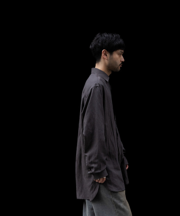ssstein(シュタイン)のRAYON/LINEN OVERSIZED DOWN PAT SHIRT - CHARCOALの公式通販サイトsession福岡セレクトショップ