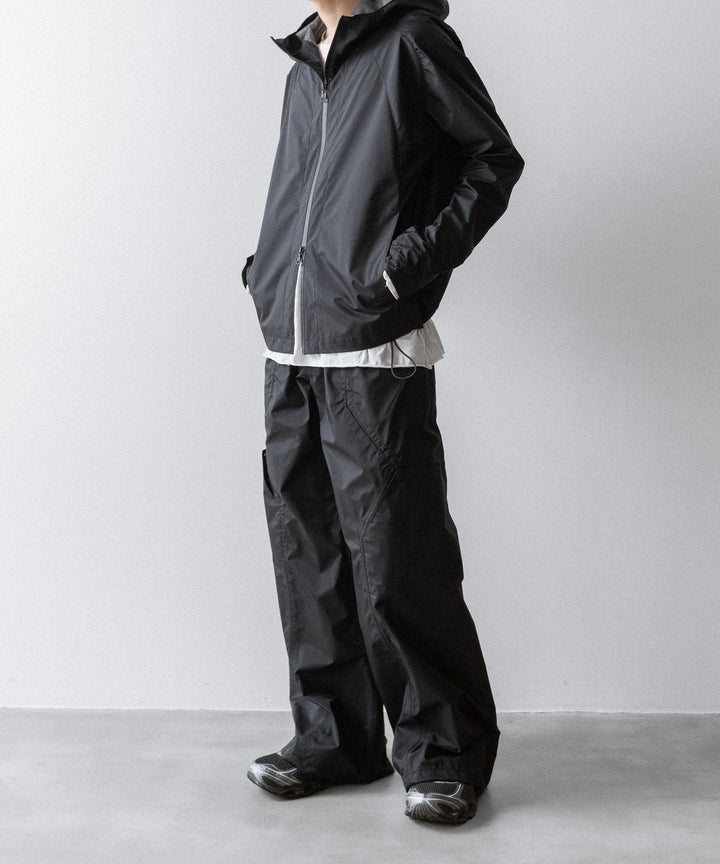 【OPPOSE DUALITY】SHORT PARKA 3L NYLON - BLACK
