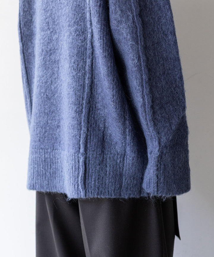 stein(シュタイン)の23AWコレクションKID MOHAIR KNIT LSのBLUE GREY