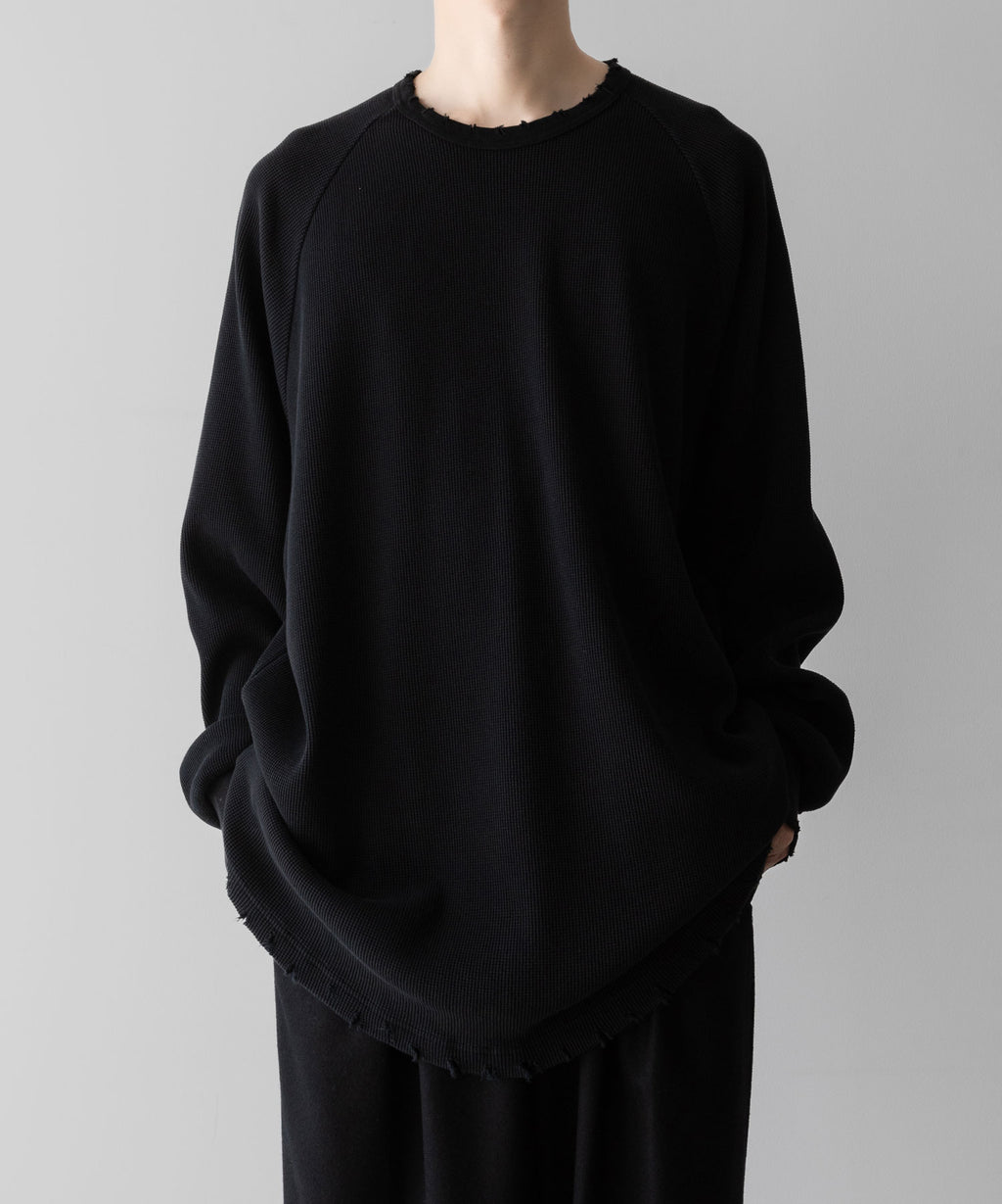 KANEMASA PHIL. カネマサフィルの36G SUPER FINE GAUGE HALF ZIP PULLOVER - BLACKの公式通販サイトsession福岡セレクトショップ 