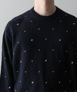 画像をギャラリービューアに読み込む, ssstein(シュタイン)の24AWコレクション GLITTER DOTS CREW NECK LS - DARK NAVY 公式通販サイトsession福岡セレクトショップ
