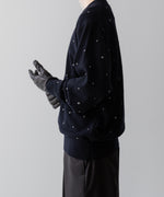 画像をギャラリービューアに読み込む, ssstein(シュタイン)の24AWコレクション GLITTER DOTS CREW NECK LS - DARK NAVY 公式通販サイトsession福岡セレクトショップ
