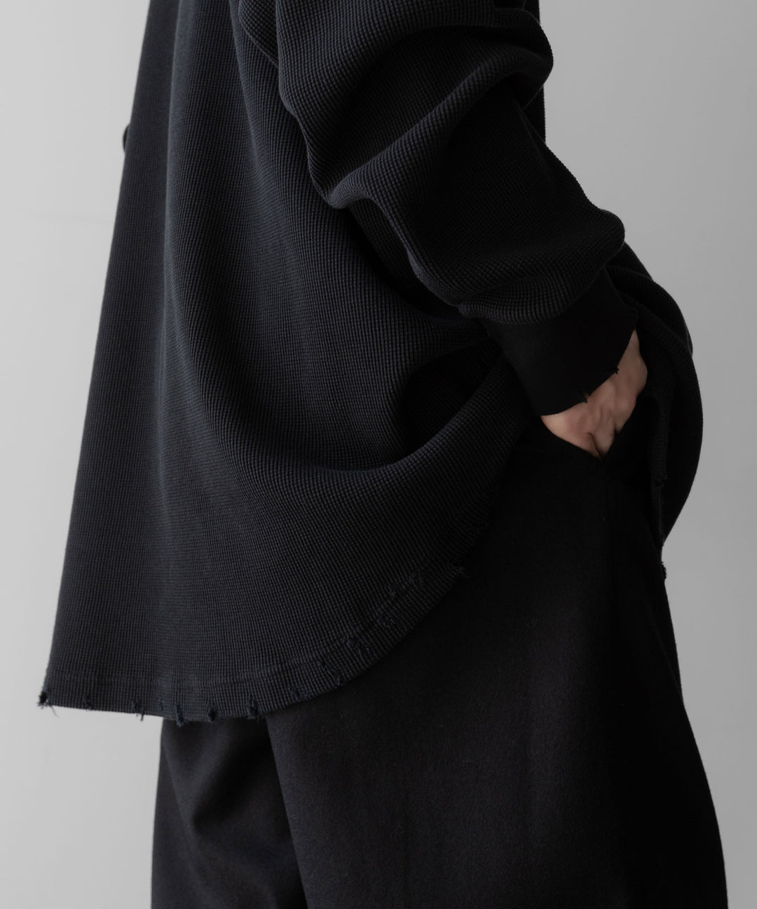 KANEMASA PHIL. カネマサフィルの36G SUPER FINE GAUGE HALF ZIP PULLOVER - BLACKの公式通販サイトsession福岡セレクトショップ 