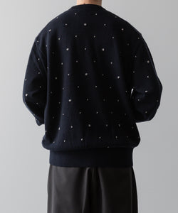 ssstein(シュタイン)の24AWコレクション GLITTER DOTS CREW NECK LS - DARK NAVY 公式通販サイトsession福岡セレクトショップ