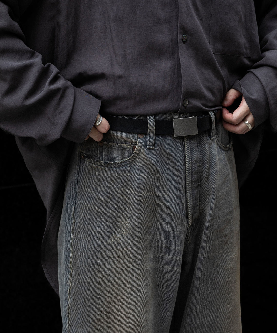 ssstein(シュタイン)のLOOSE DENIM JEANS - GREYの公式通販サイトsession福岡セレクトショップ