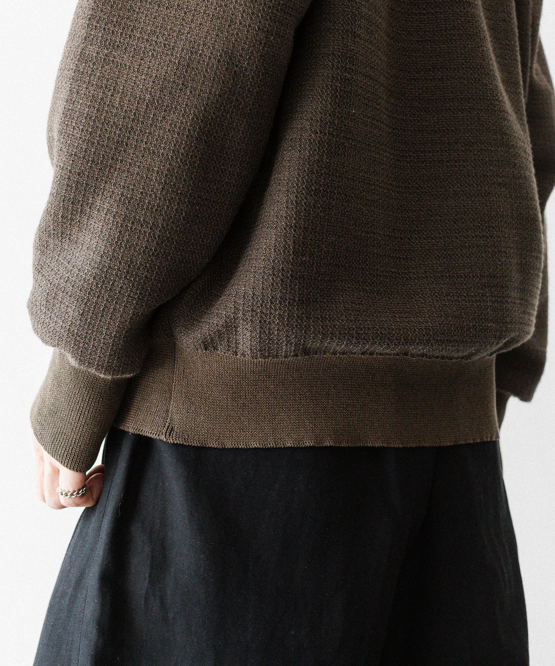 ssstein(シュタイン)のSLUB COTTON KNIT SKIPPER LS - KHAKIの公式通販サイトsession福岡セレクトショップ