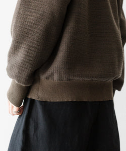 ssstein / シュタイン】SLUB COTTON KNIT SKIPPER LS - KHAKI | 公式