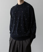 画像をギャラリービューアに読み込む, ssstein(シュタイン)の24AWコレクション GLITTER DOTS CREW NECK LS - DARK NAVY 公式通販サイトsession福岡セレクトショップ
