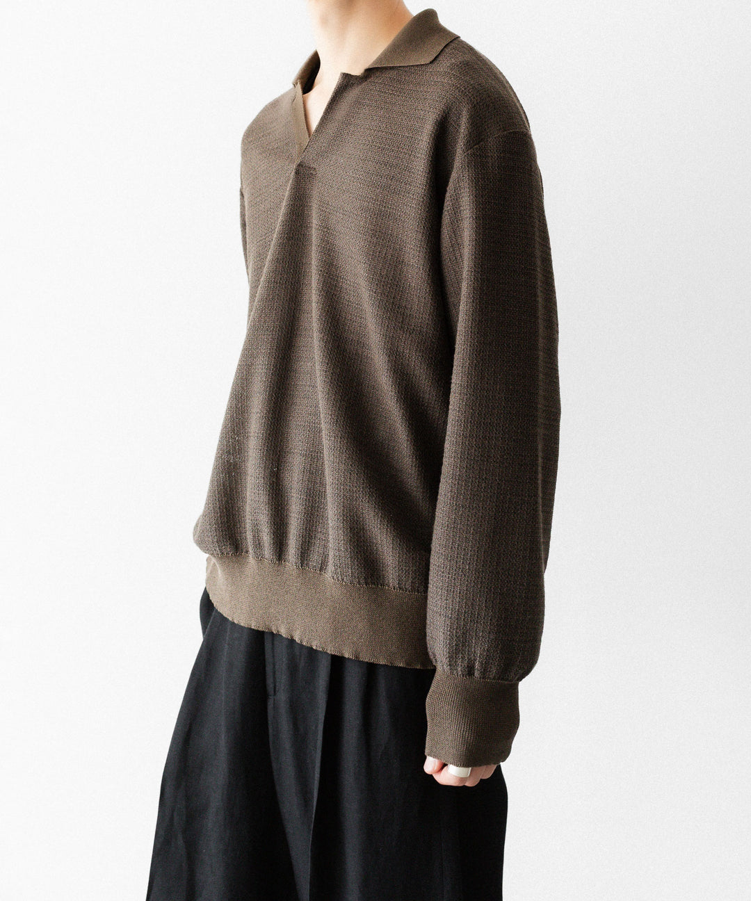 ssstein(シュタイン)のSLUB COTTON KNIT SKIPPER LS - KHAKIの公式通販サイトsession福岡セレクトショップ