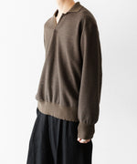 画像をギャラリービューアに読み込む, ssstein(シュタイン)のSLUB COTTON KNIT SKIPPER LS - KHAKIの公式通販サイトsession福岡セレクトショップ
