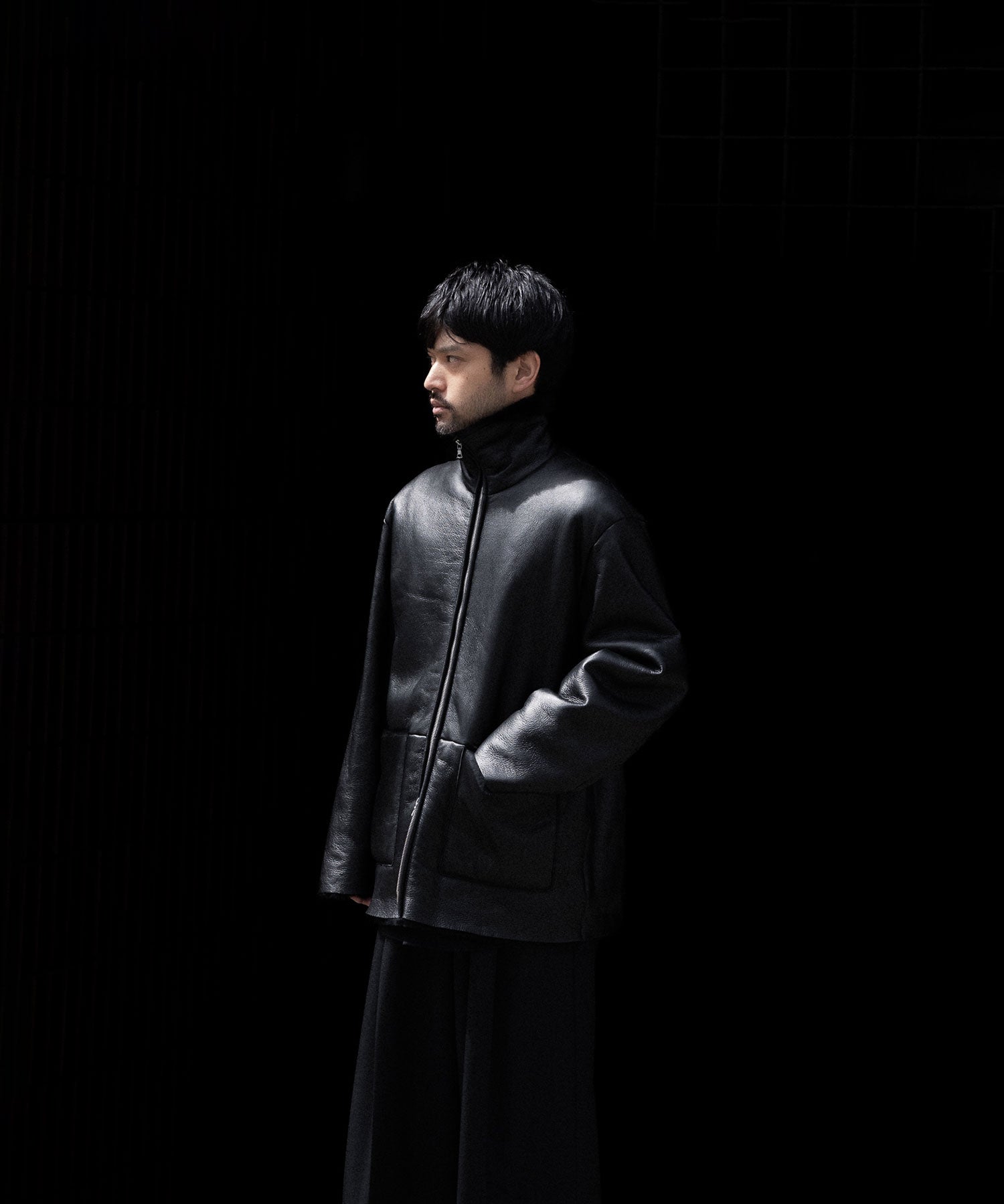 ssstein(シュタイン)のCUT-OFF MOUTON JACKET - BLACKの公式通販サイトsession福岡セレクトショップ