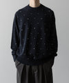 【ssstein】GLITTER DOTS CREW NECK LS - DARK NAVY