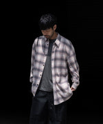 画像をギャラリービューアに読み込む, 【 VEIN 】ORGANIC COTTON OMBRE CHECK L/S SHIRT - C.GRAY公式通販サイトsession福岡セレクトショップ
