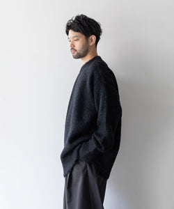 stein(シュタイン)の23AWコレクションKID MOHAIR KNIT LSのBLACK session福岡セレクトショップ