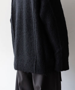 stein(シュタイン)の23AWコレクションKID MOHAIR KNIT LSのBLACK session福岡セレクトショップ