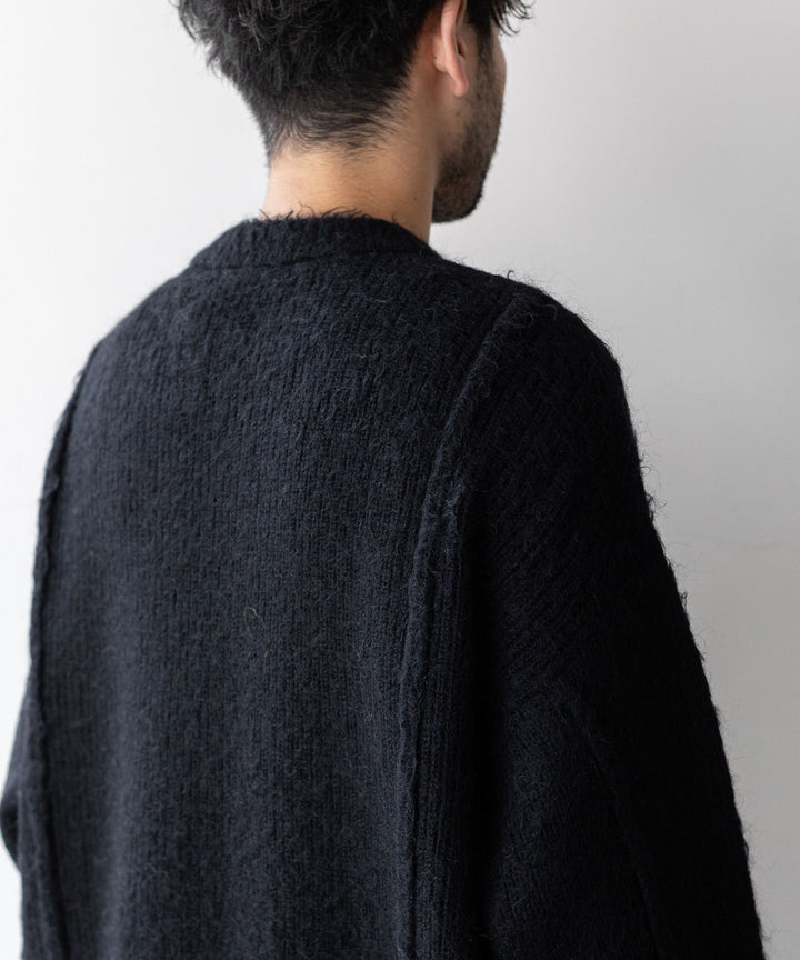 stein(シュタイン)の23AWコレクションKID MOHAIR KNIT LSのBLACK session福岡セレクトショップ