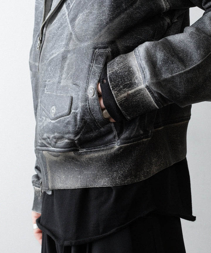 SUBLATIONS サブレーションズのCRACKING COATED RIDERS PARKAのHEATHER GRAY BASE 公式通販サイトsession福岡セレクトショップ