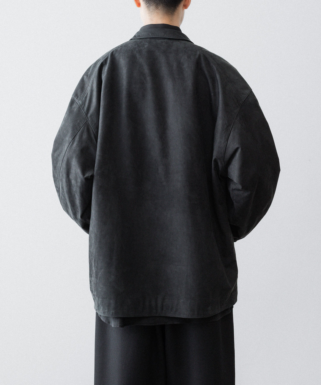 【phebus】COW NUBUCK JACKET - CHARCOAL