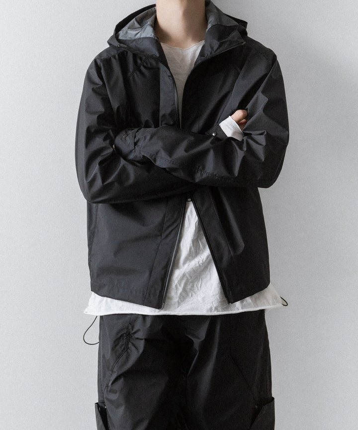 【OPPOSE DUALITY】SHORT PARKA 3L NYLON - BLACK
